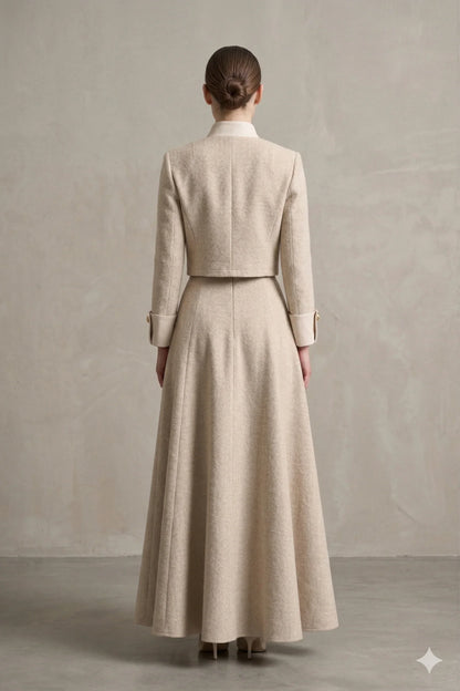 The Noble Two-Piece Maxi Skirt Suit Set
