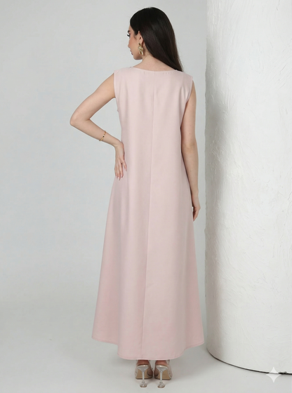 The Sous Abaya | Pleated Modest Belted Silhouette