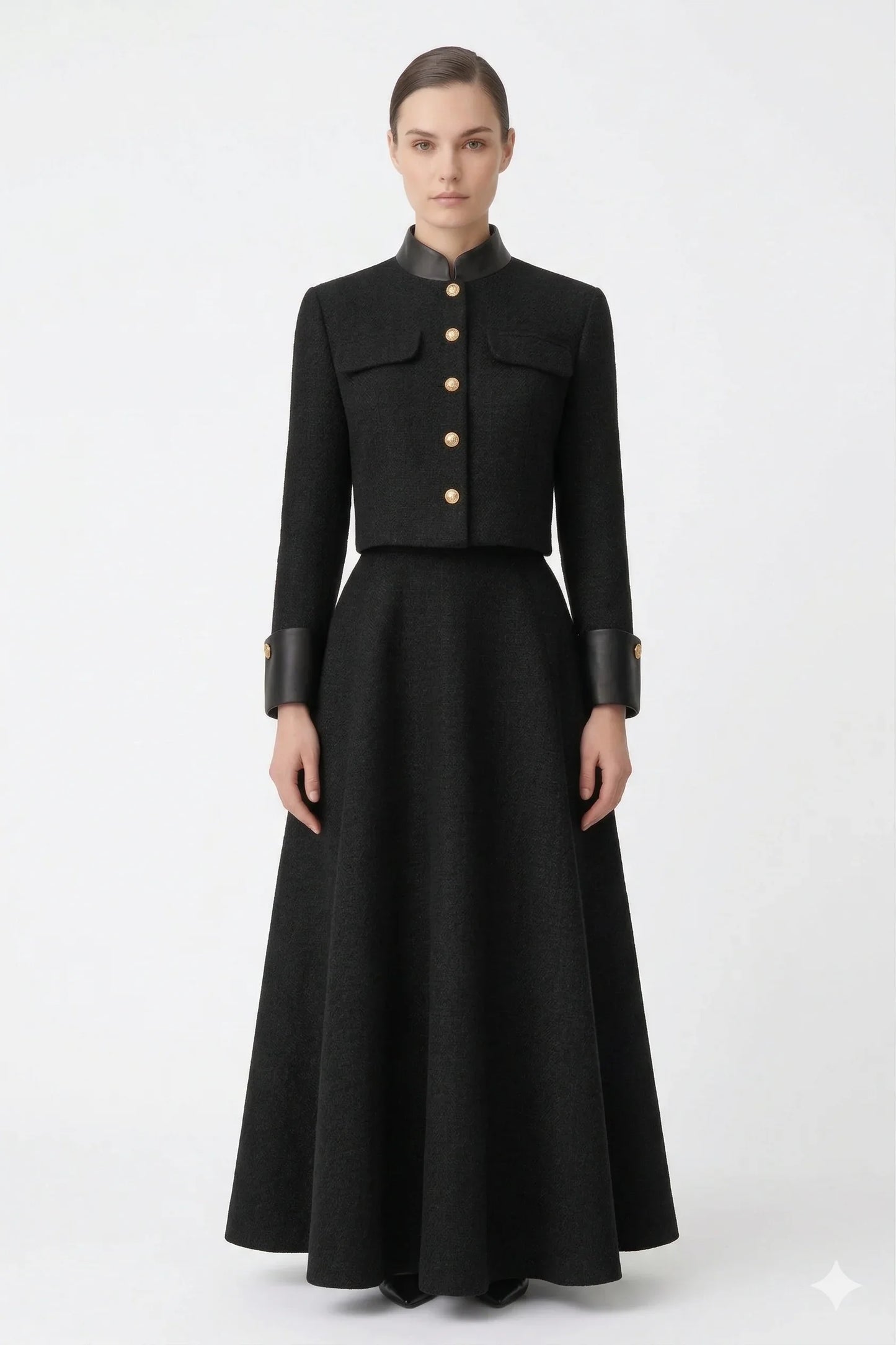 The Noble Two-Piece Maxi Skirt Suit Set