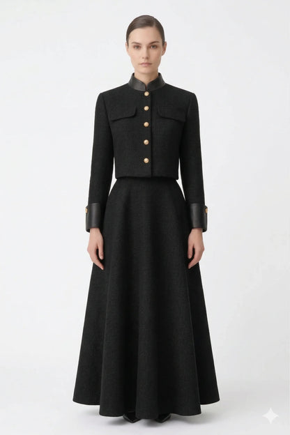 The Noble Two-Piece Maxi Skirt Suit Set