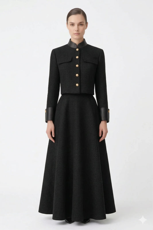 The Noble Two-Piece Maxi Skirt Suit Set