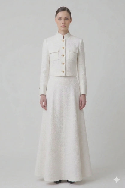 The Noble Two-Piece Maxi Skirt Suit Set