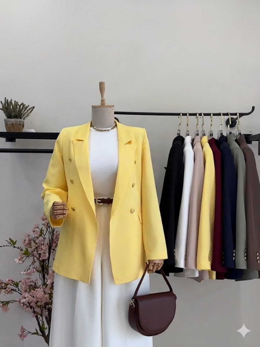 The Elara Modest Blazer | Elegant Open-Front Layering Top