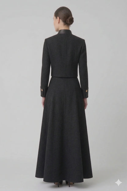 The Noble Two-Piece Maxi Skirt Suit Set