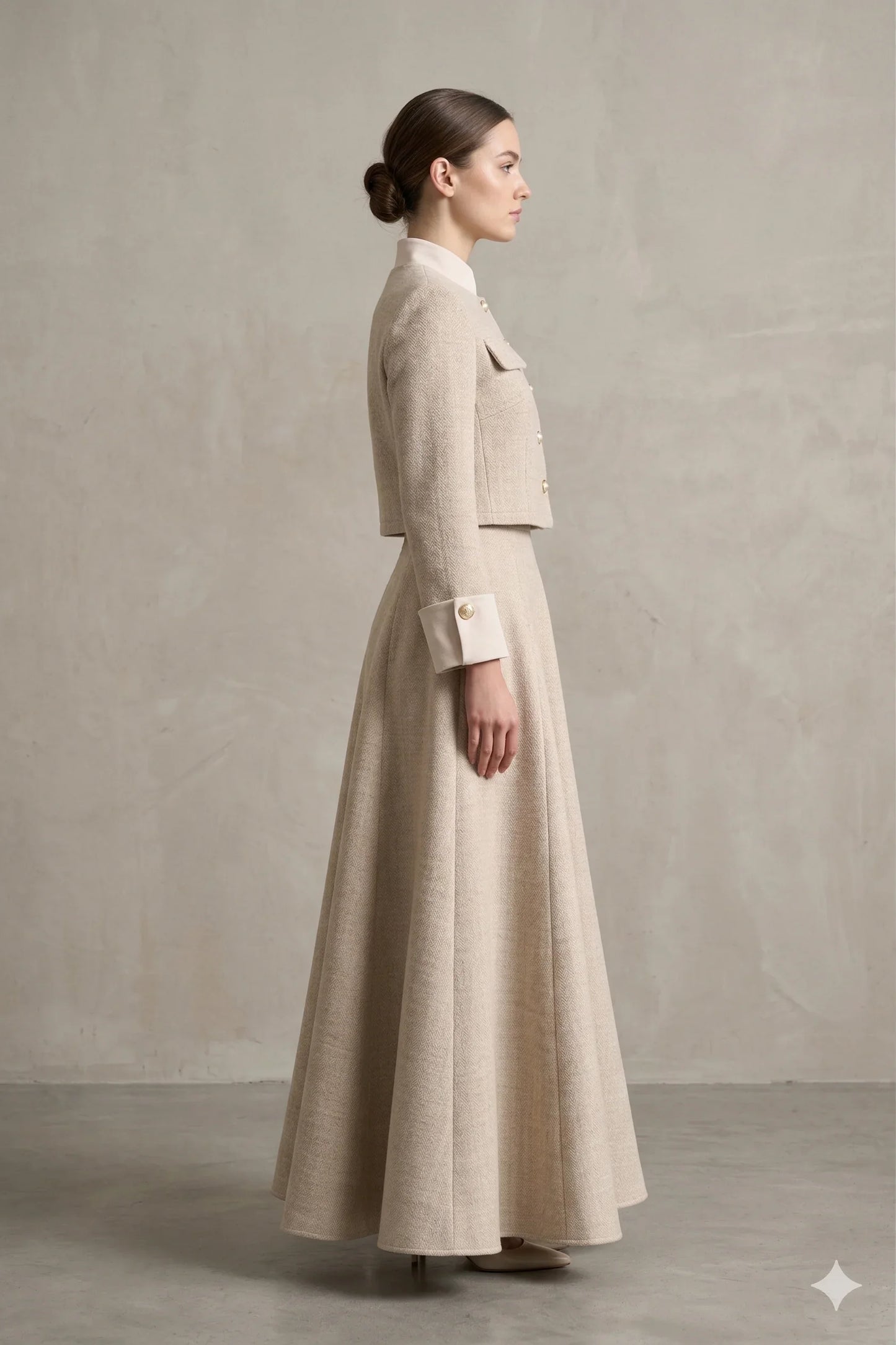 The Noble Two-Piece Maxi Skirt Suit Set