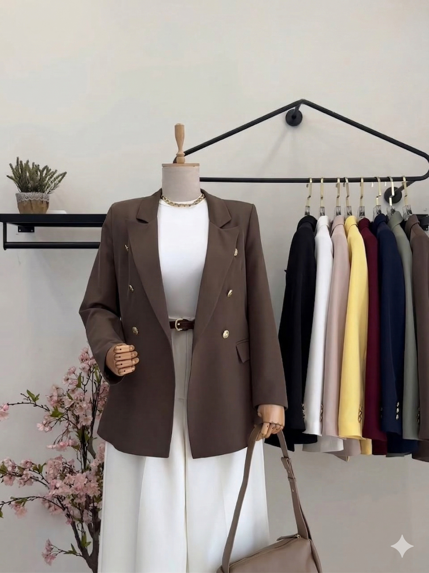 The Elara Modest Blazer | Elegant Open-Front Layering Top