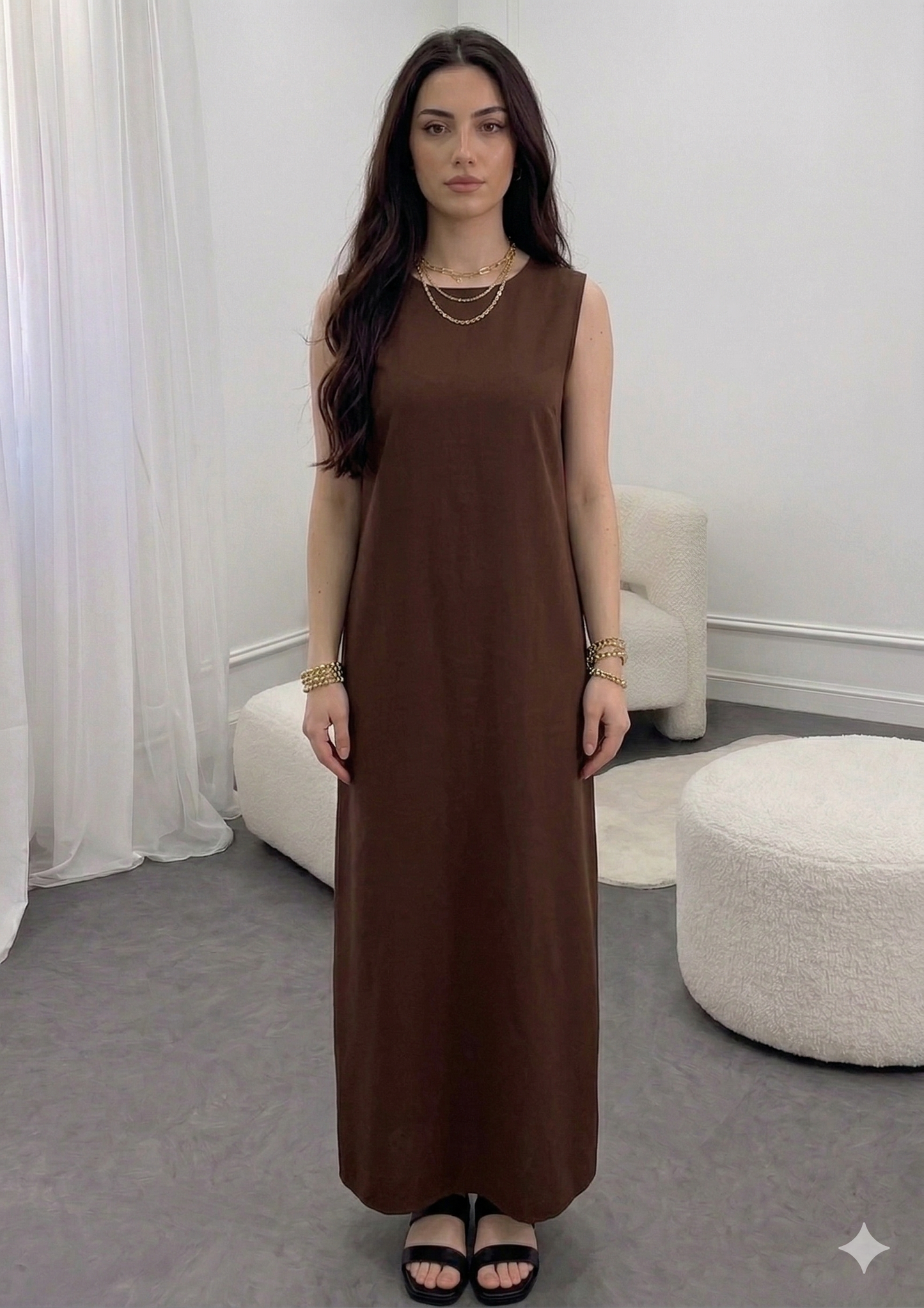 The Sous Abaya | Pleated Modest Belted Silhouette