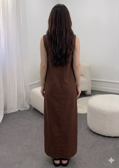The Sous Abaya | Pleated Modest Belted Silhouette