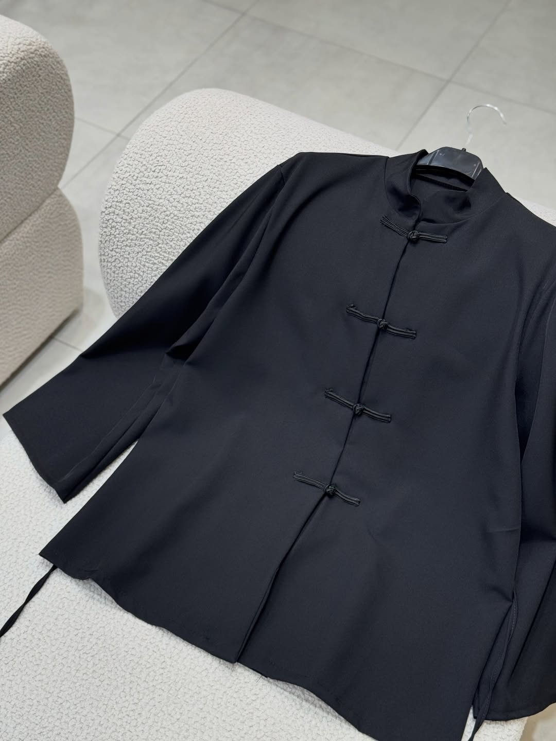 The Safiya Co-Ord Set | Mandarin Collar Tunic & Wide-Leg Trouser