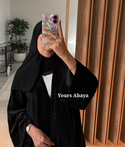 The Midnight Starlight Shimmer Abaya