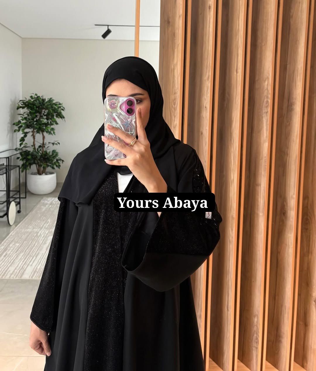 The Midnight Starlight Shimmer Abaya
