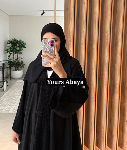 The Midnight Starlight Shimmer Abaya