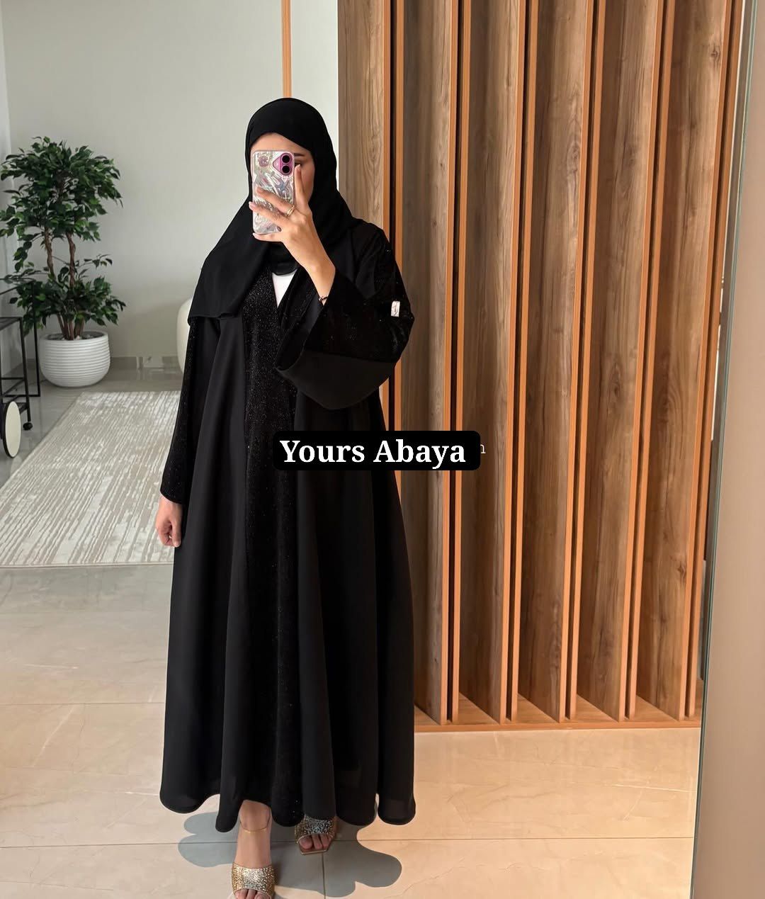 The Midnight Starlight Shimmer Abaya