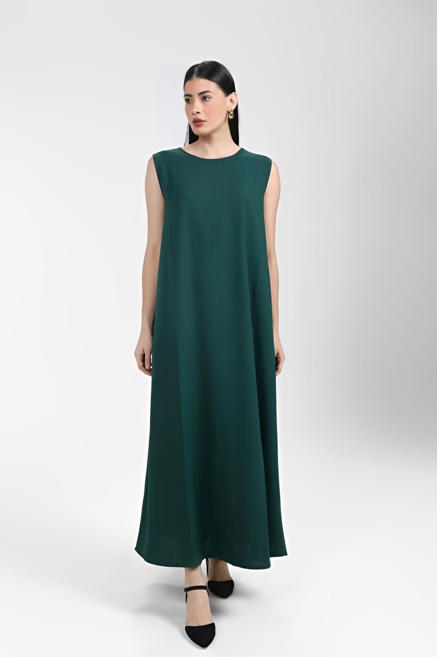 The Sous Abaya | Pleated Modest Belted Silhouette