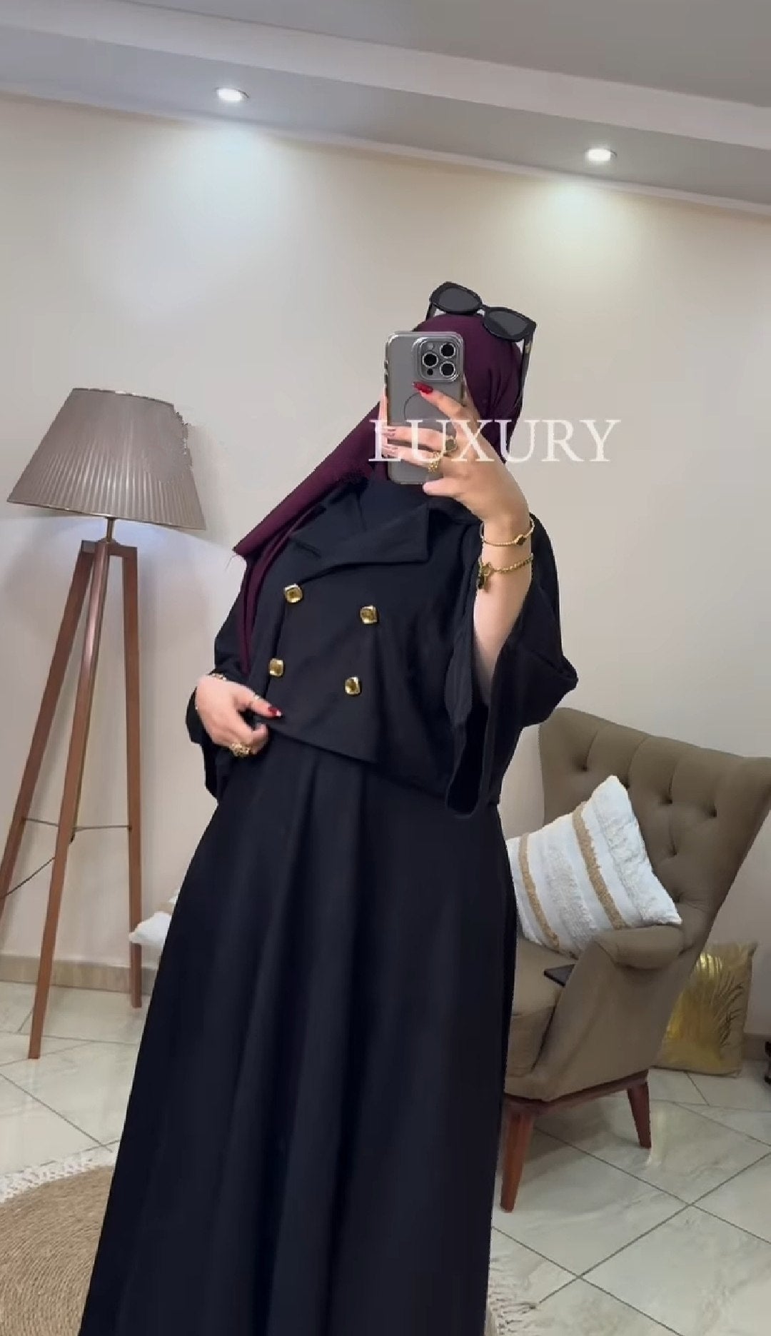 🔥 Luxury Modest Two-Piece Skirt Set | Cropped Blazer & Maxi Dress Suit