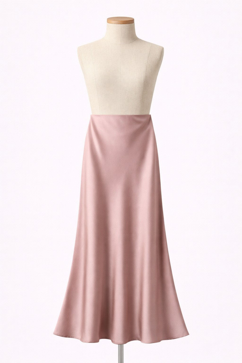 The Aurora Bias Cut Satin Maxi Skirt