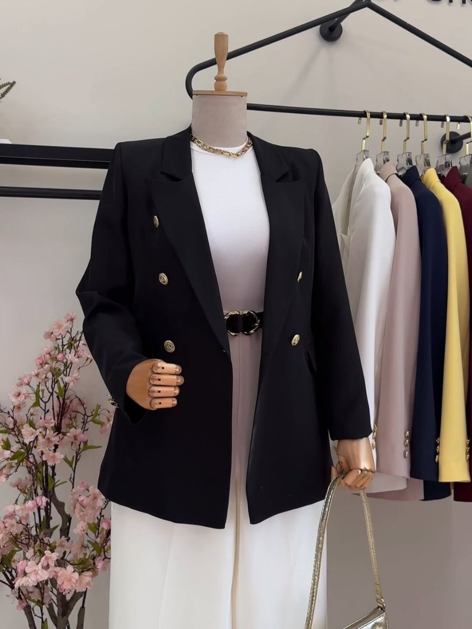 The Elara Modest Blazer | Elegant Open-Front Layering Top