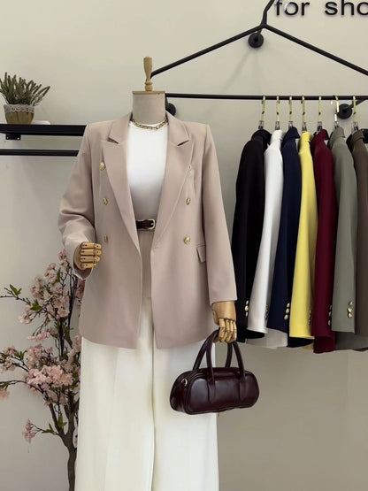 The Elara Modest Blazer | Elegant Open-Front Layering Top