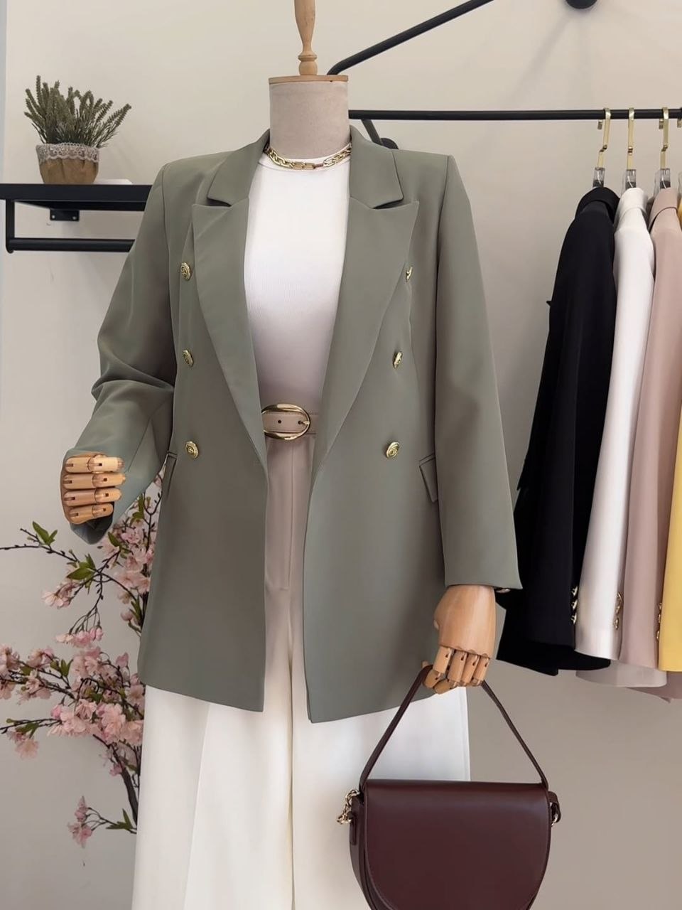 The Elara Modest Blazer | Elegant Open-Front Layering Top