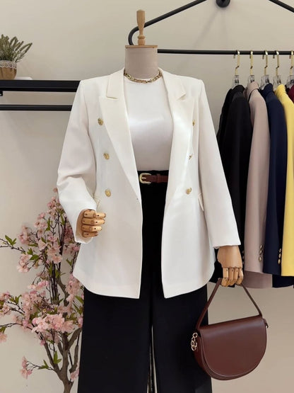 The Elara Modest Blazer | Elegant Open-Front Layering Top