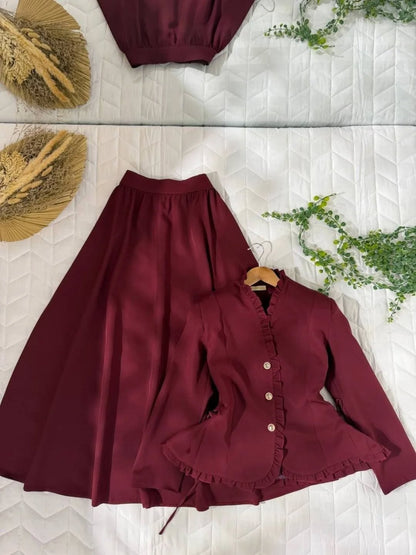The Royal Peplum Modest Suit Set