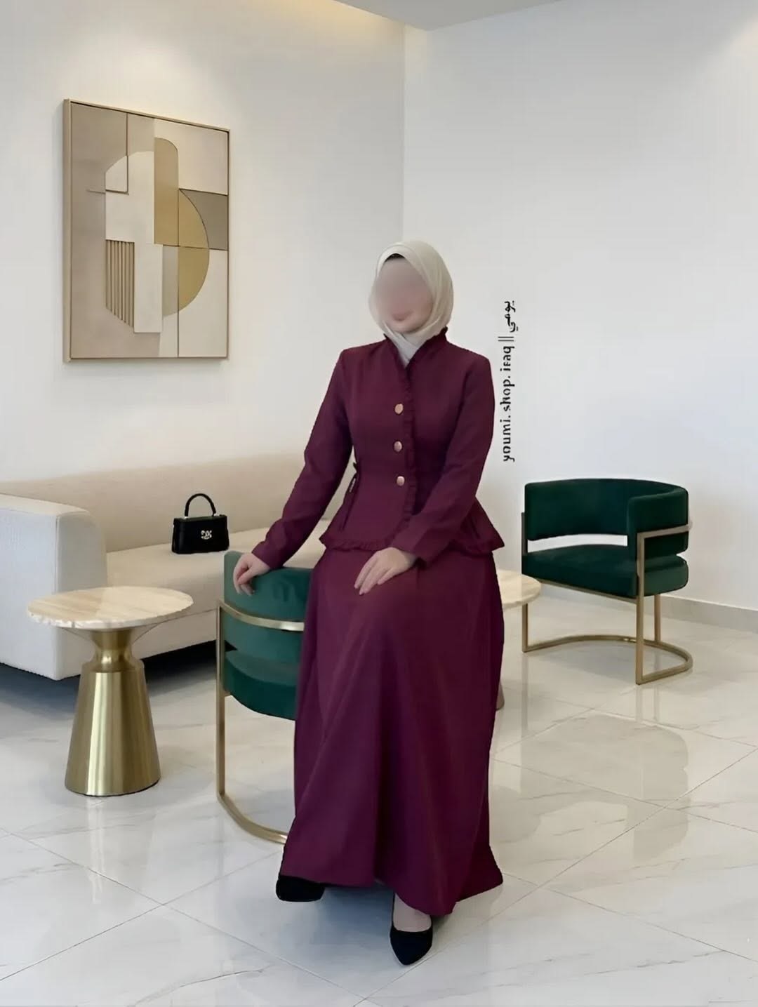 The Royal Peplum Modest Suit Set