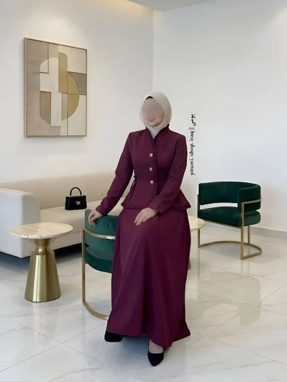The Royal Peplum Modest Suit Set