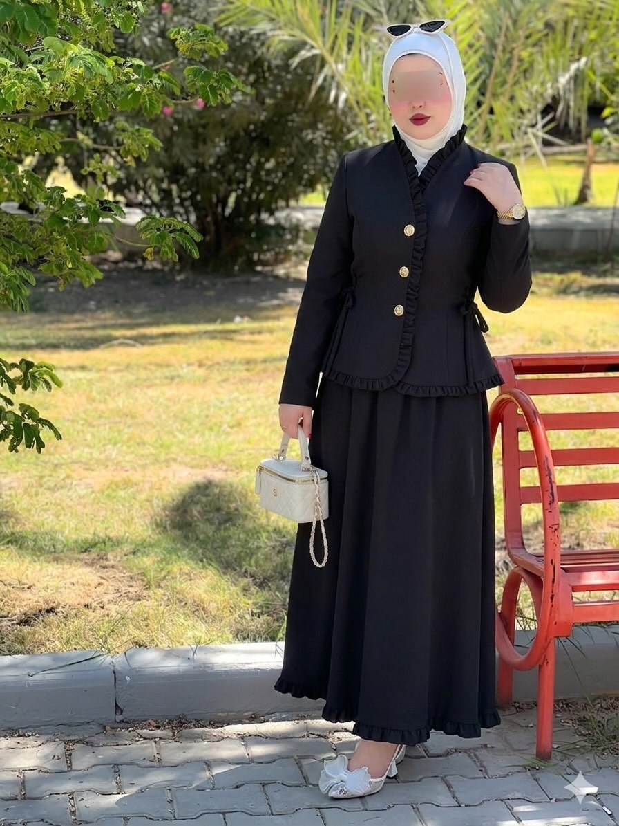 The Royal Peplum Modest Suit Set