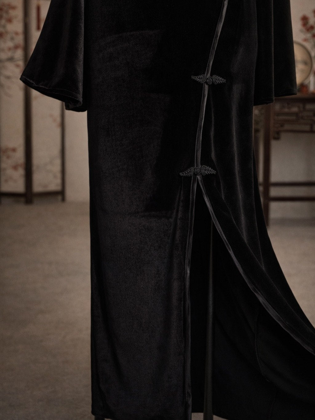 The Midnight Velvet Modern Qipao china  Dress